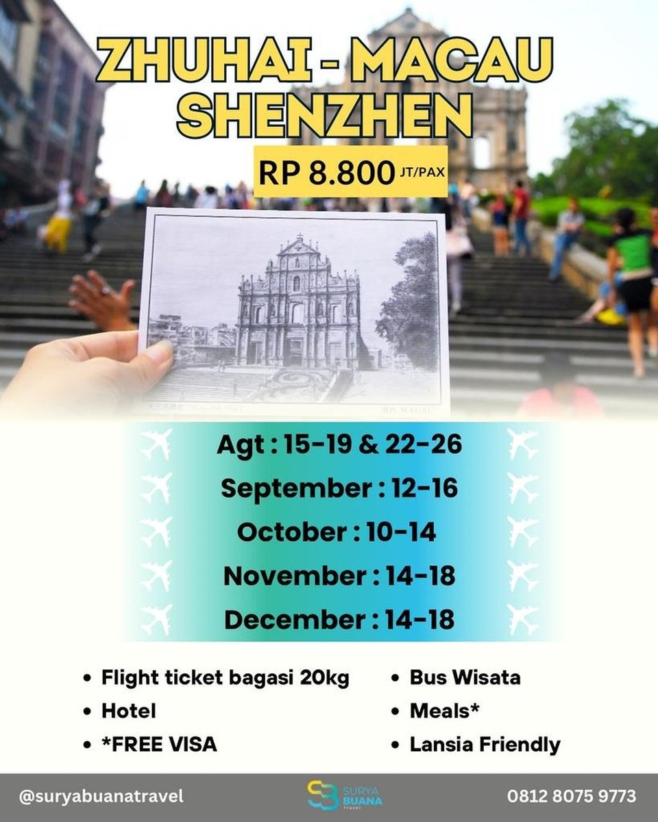 Trip 3 kota China , Macau + Zhuhai - Shenzhen