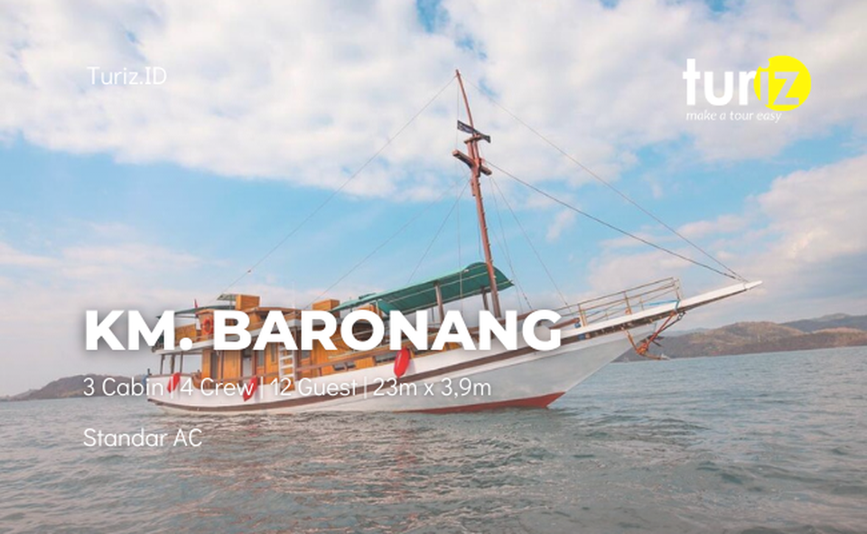 KM. Baronang, Sewa Kapal Standar AC Nyaman di Labuan Bajo
