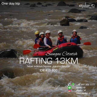 One Day Trip Rafting Citatih 13 km. Start Jakarta / Bandung. IDR 415.800