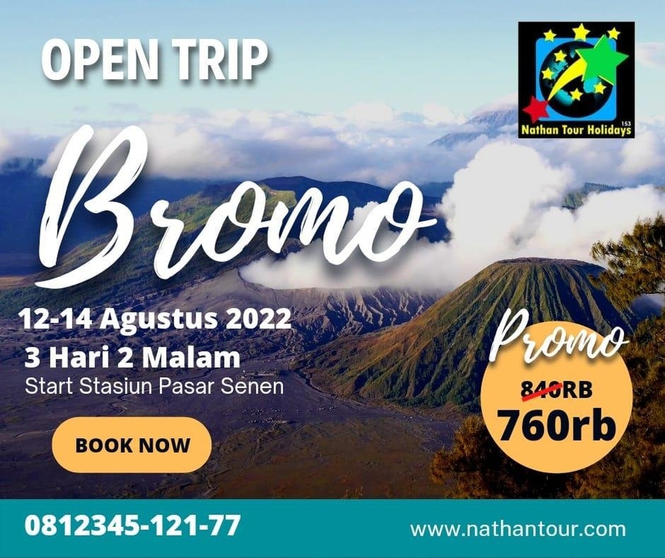 OPEN TRIP BROMO EXOTIC CUMA 3 HARI AJA FIX JALAN 12-14 AGUSTUS 2022
