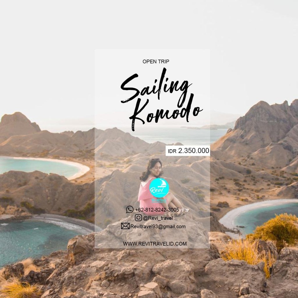 Open Trip Pulau Komodo Sailing Boat 3D 2N