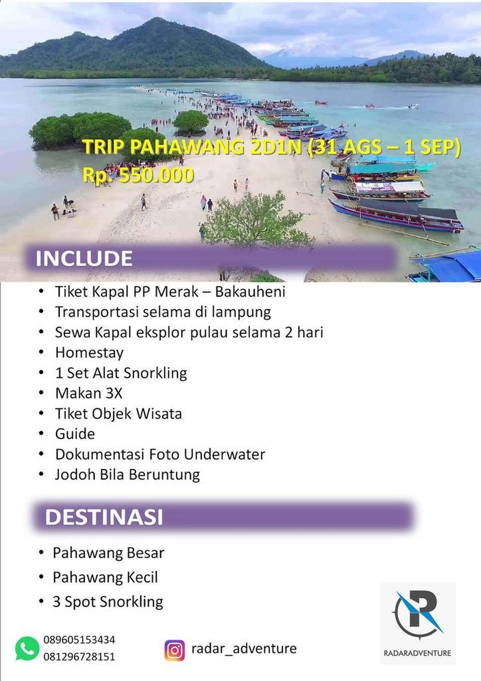 TRIP PAHAWANG MURAH