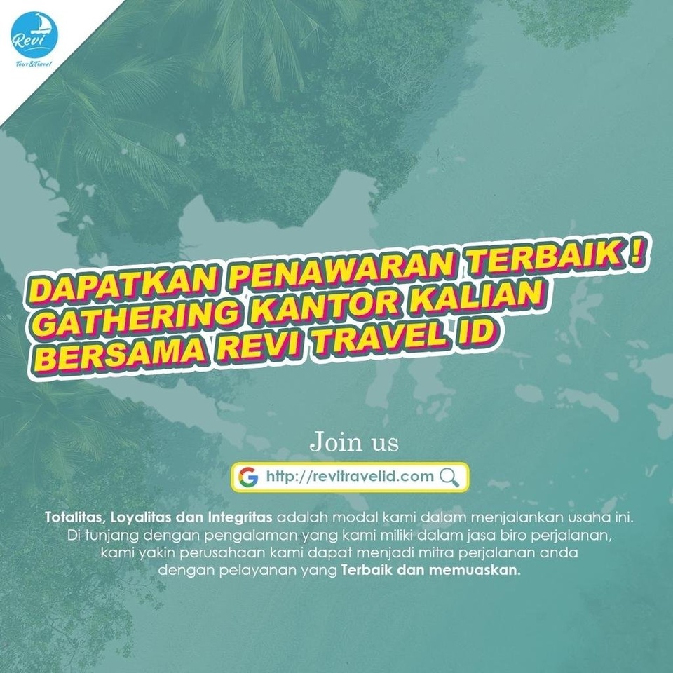 REVI TRAVEL ID AGENT TRAVEL TERPECAYA DAN AMANAH