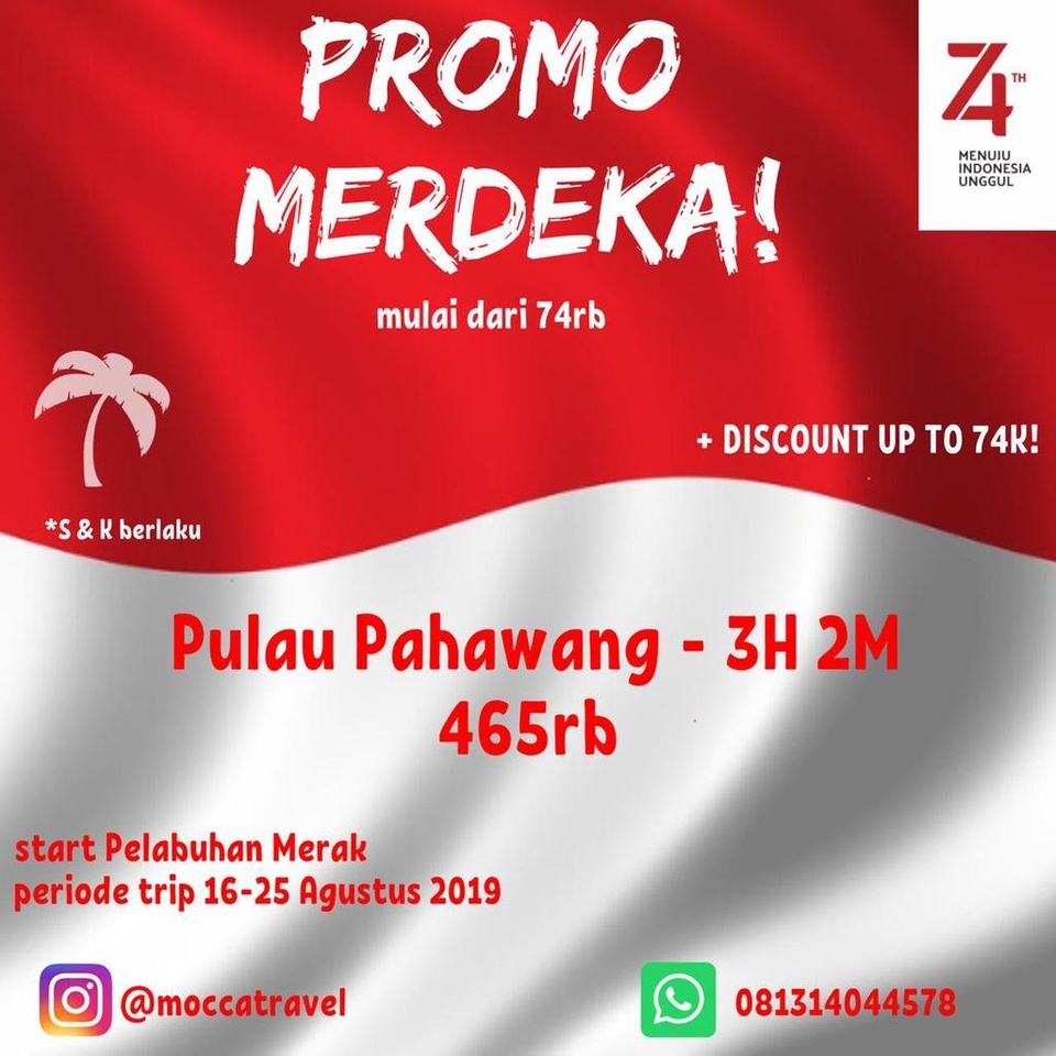 PROMO MERDEKA PULAU PAHAWANG