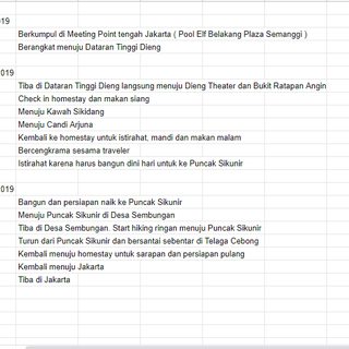 SHARING COST ! 16 - 18 AGUSTUS KE DATARAN TINGGI DIENG !