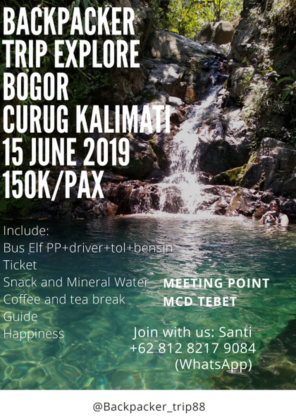 One Day Trip Explore Bogor, Curug Kalimati