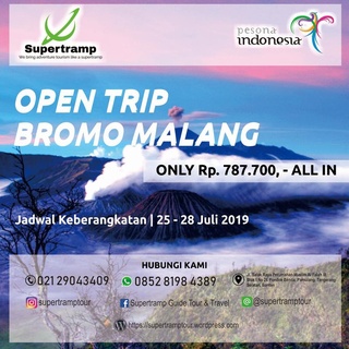 Open Trip Bromo Malang Murah Supertramp Tour