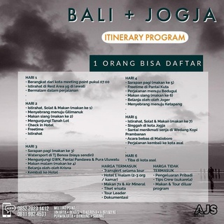 Overland Bali + Jogja 6Hari 5Malam