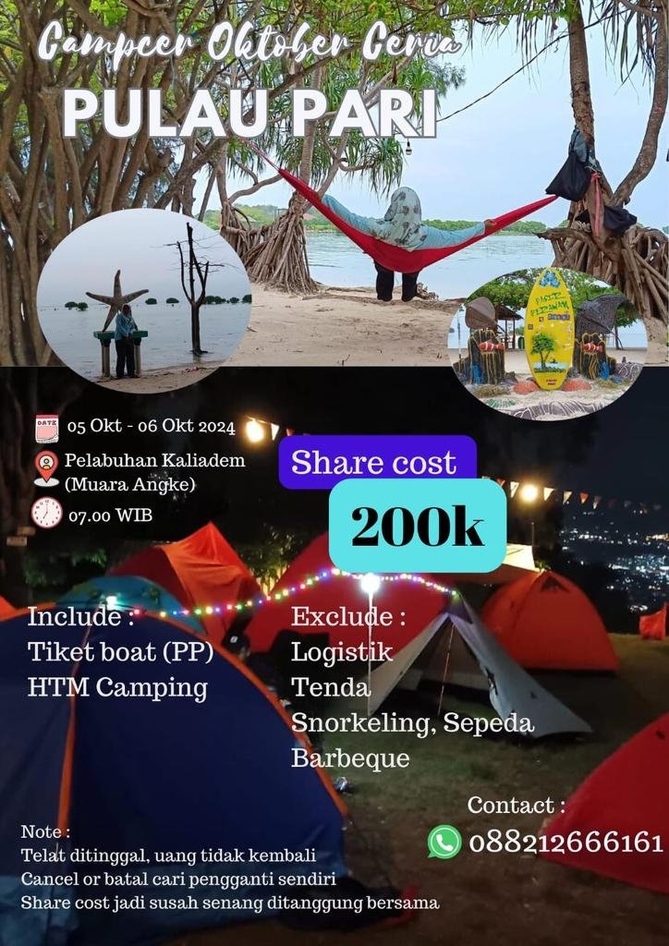 Pulau Pari Camp Oct Ceria