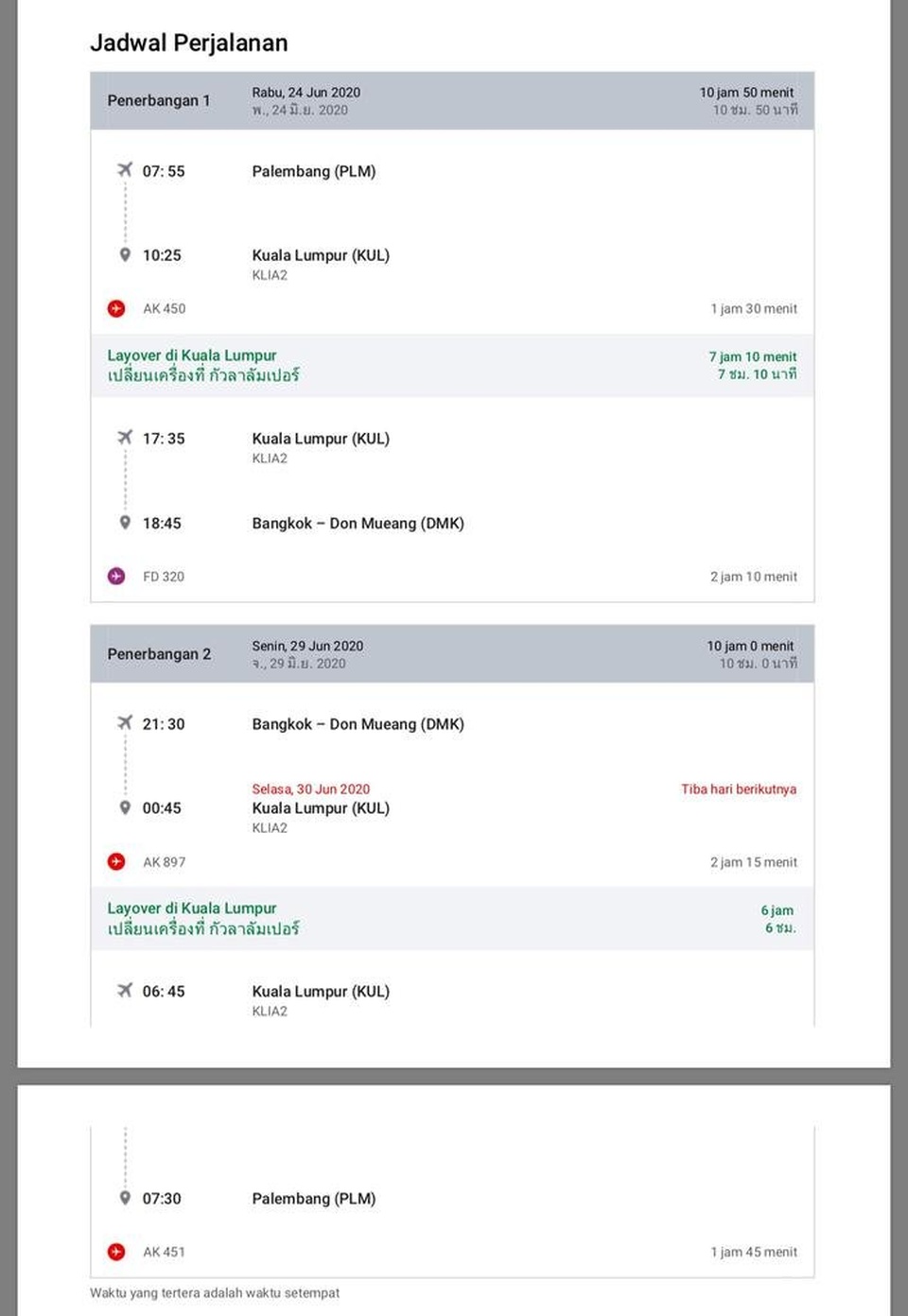 Cari Temen Bangkok, Thailand 24-29 Juni 2020