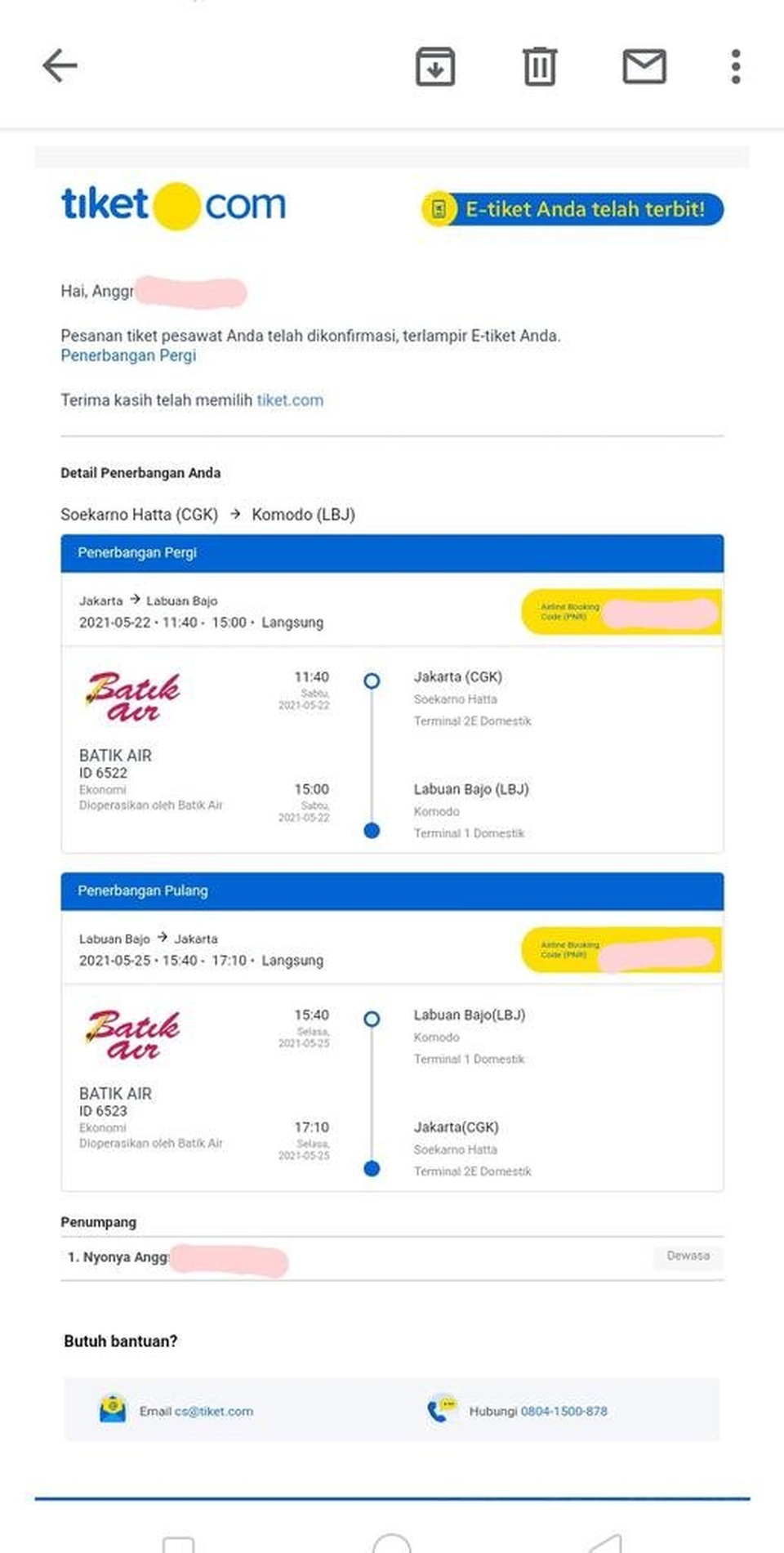 SHARE COST TRIP SAILING KOMODO 22-25 MEI 2021..
