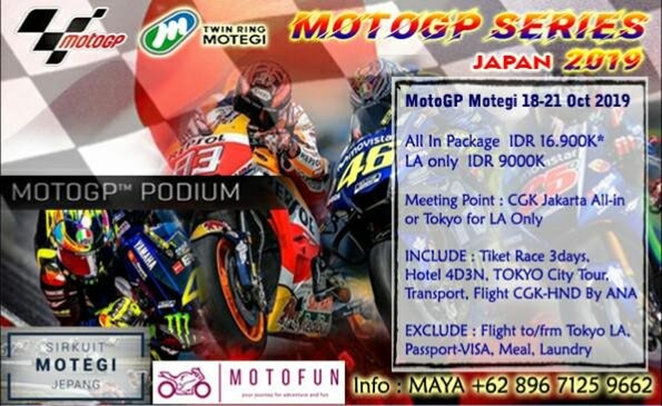 [Open Trip] MotoGP Motegi Japan 2019
