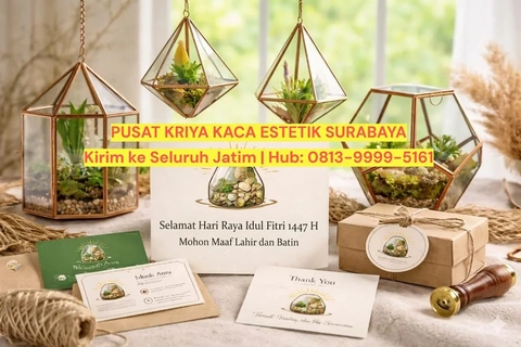 Hunting Terrarium & Geometric Glass Cantik untuk Dekorasi Ruangan di Surabaya