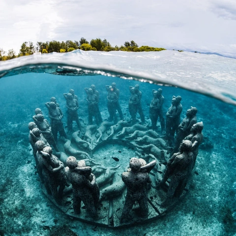Open Trip Snorkeling Gili Trawangan – 3 Gili + Underwater Statue + Turtle Experience