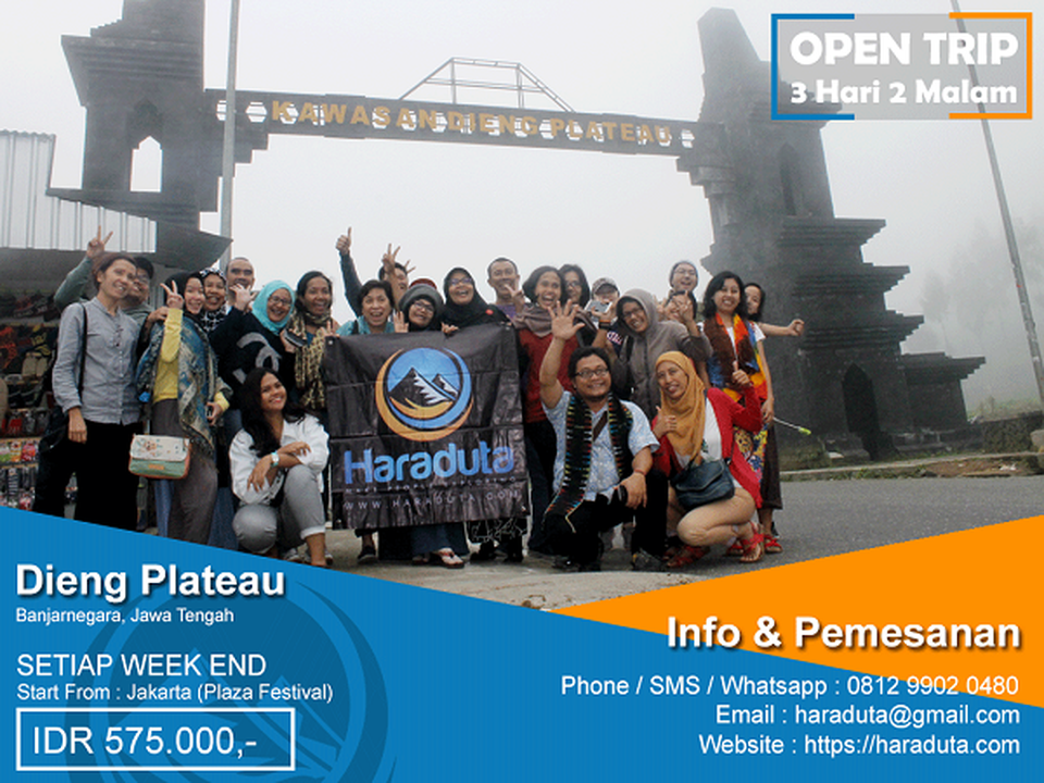 PAKET WISATA OPEN TRIP DIENG PLATEAU 8 - 10 NOVEMBER 2019