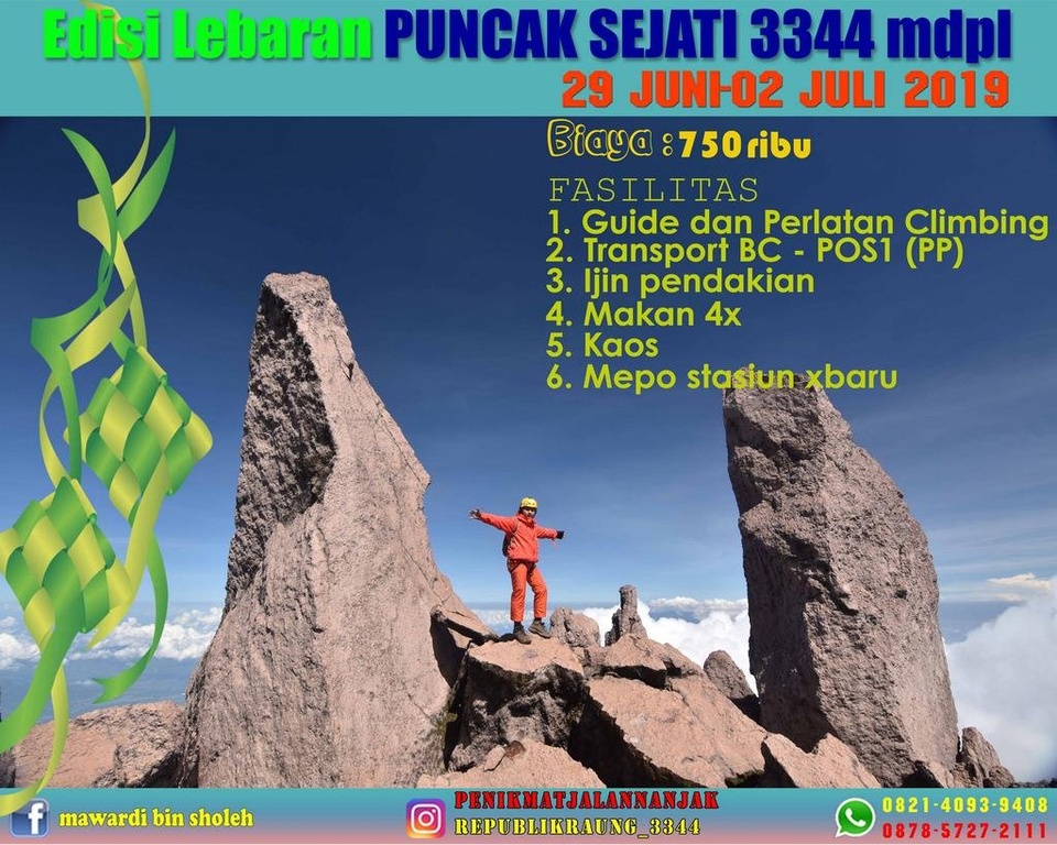 Open Trip Edisi Lebaran Puncak Sejati 29Jun - 02 Jul 2019
