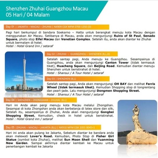 Trip 3 kota China , Macau + Zhuhai - Shenzhen