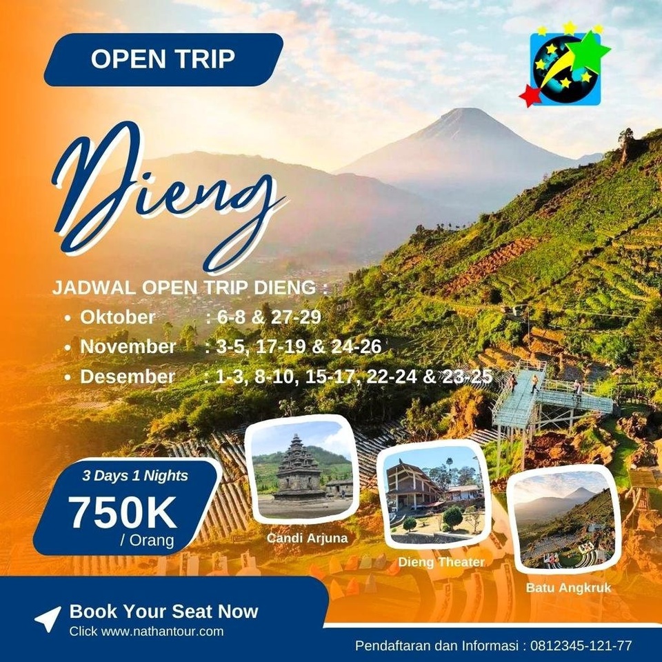 Open Trip Dieng Double Sunrise Nathantour.com