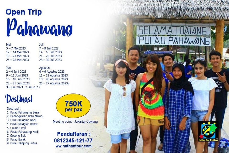 Open Trip Pulau Pahawang Start Jakarta 3D2N