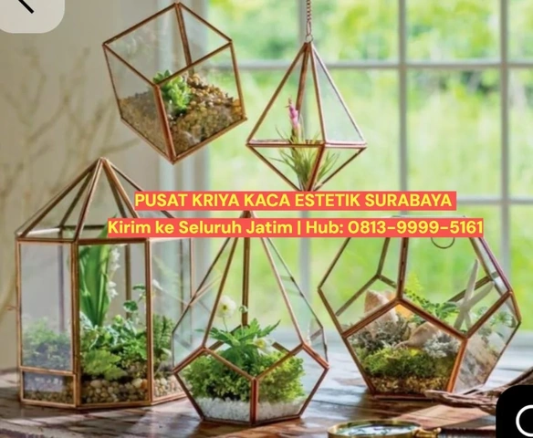Hunting Terrarium & Geometric Glass Cantik untuk Dekorasi Ruangan di Surabaya