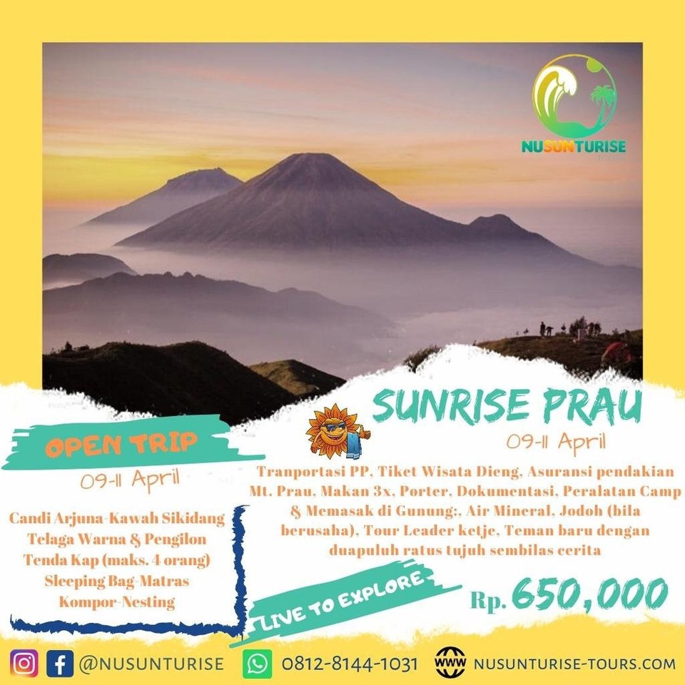 OPEN TRIP MT.PRAU 2.590 MDPL | MEPO CAWANG UKI | 09-11 APRIL