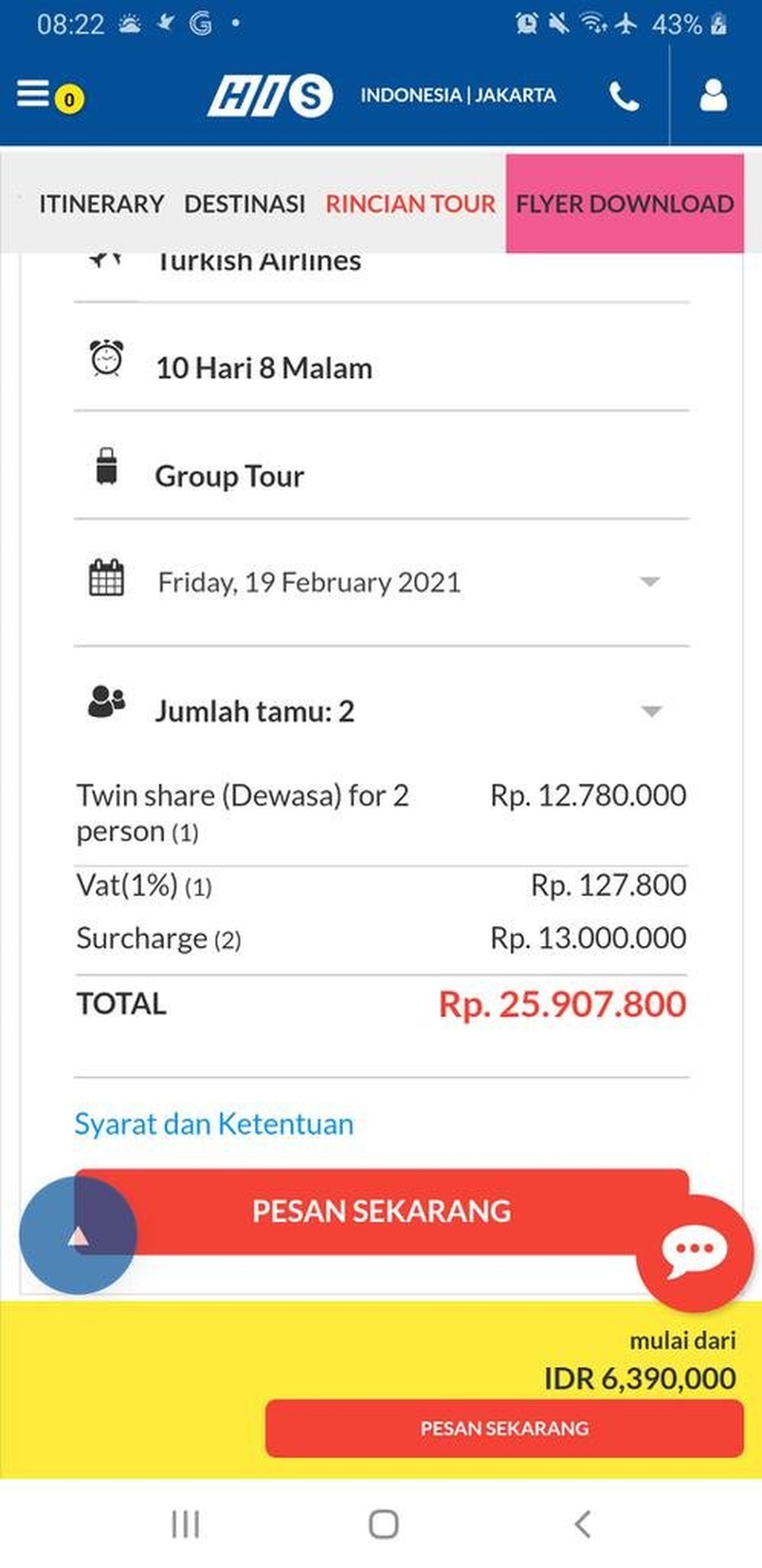 Turki Maret atau April 2021