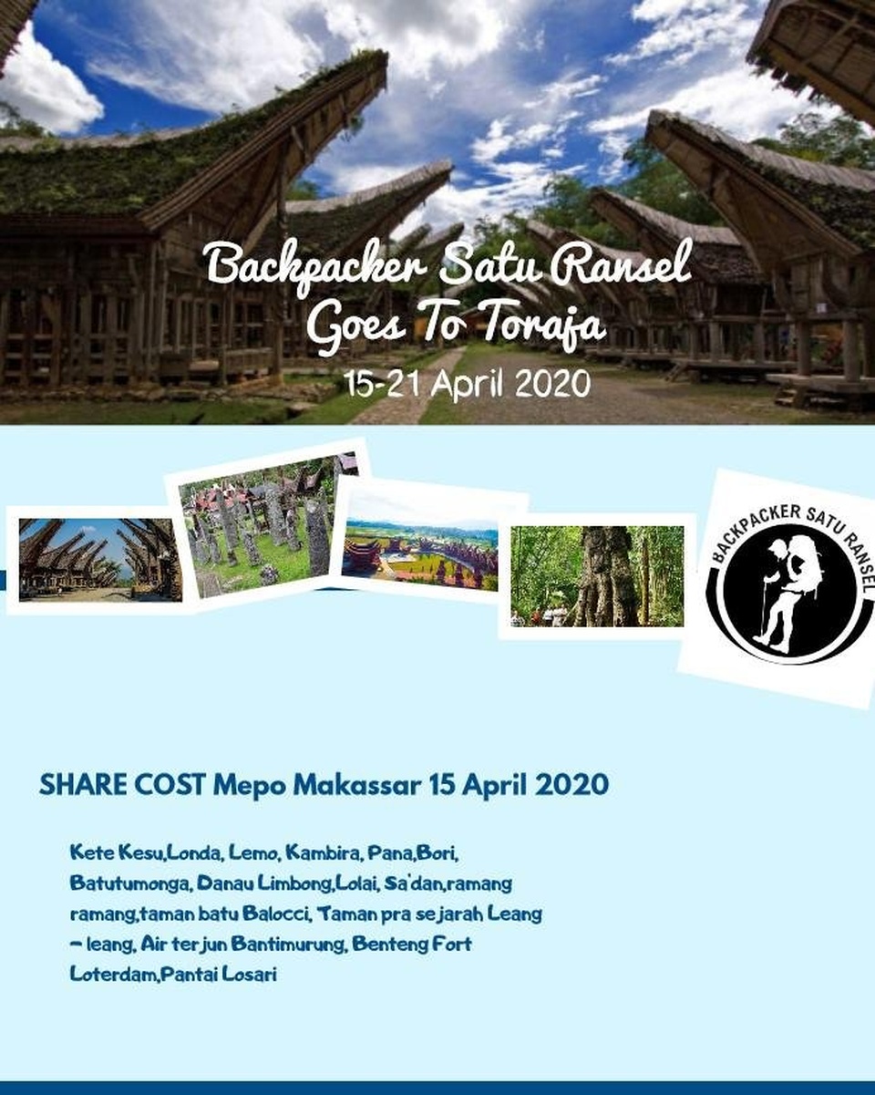 Share Cost ke Toraja